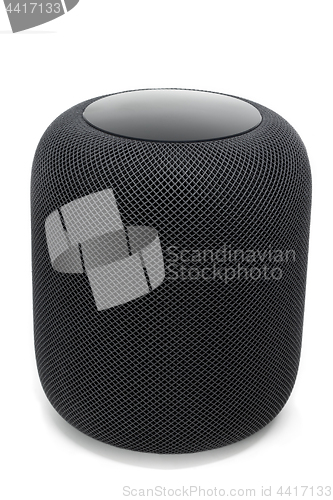 Image of Using an Apple HomePod speaker on white