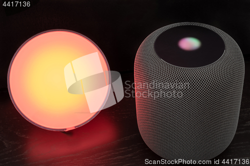 Image of Using an Apple HomePod speaker to control a smart light