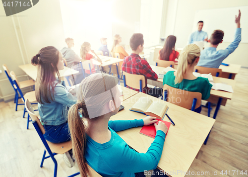 Image of group of high school students and teacher