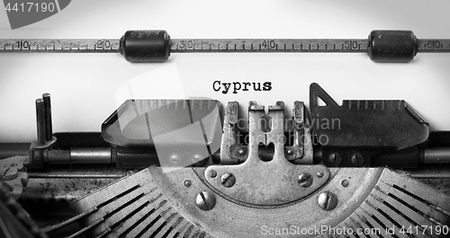 Image of Old typewriter - Cyprus