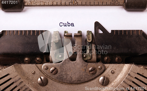 Image of Old typewriter - Cuba