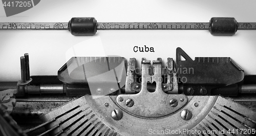Image of Old typewriter - Cuba