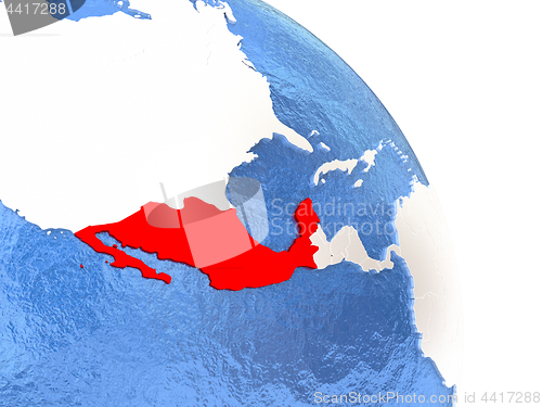 Image of Mexico on elegant globe