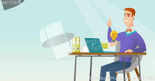 Image of Successful business idea vector illustration.