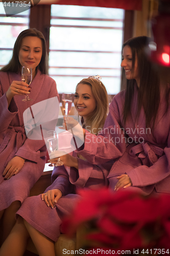 Image of girls have a bachelor party