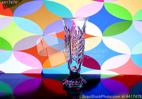 Image of vase for flowers from glass