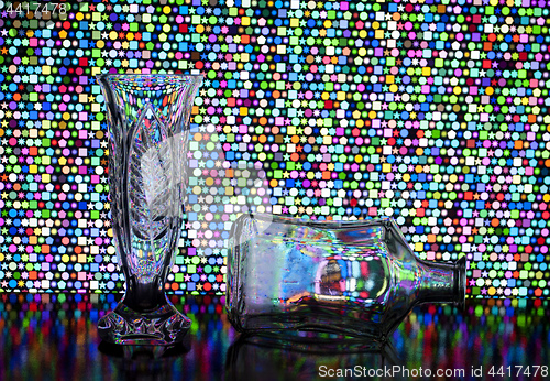 Image of vase and bottle