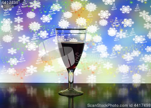 Image of wine glass with wine