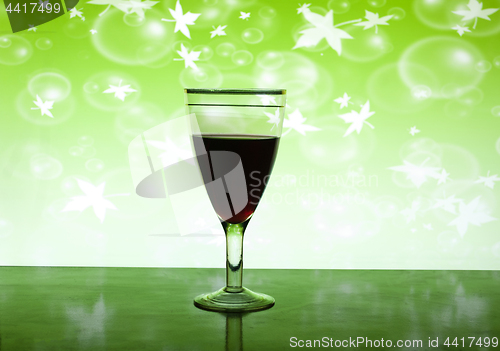 Image of wine glass with wine