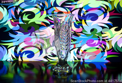 Image of transparent glass vase