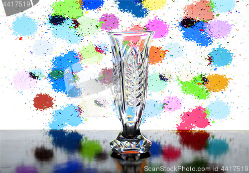 Image of transparent flower vase