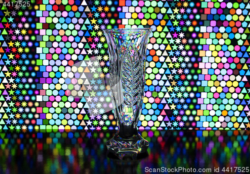 Image of glass transparent vase