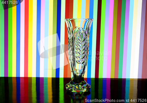 Image of glass transparent vase