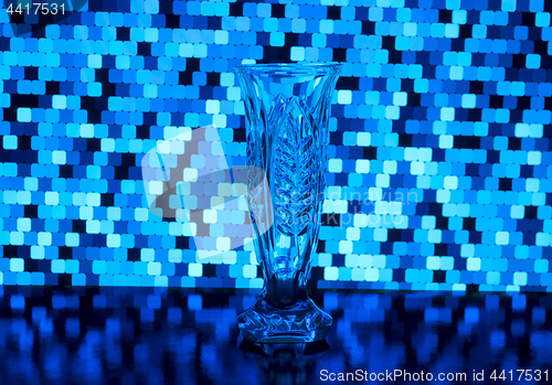 Image of glass transparent vase