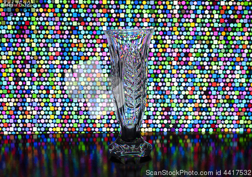 Image of glass transparent flower vase