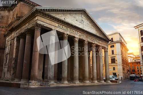 Image of Pantheon at sunset