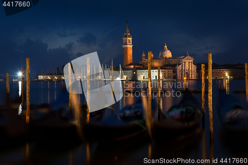 Image of San Giorgio Maggiore at night