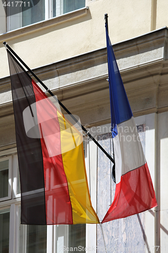 Image of Germany and France Flag