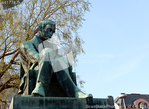 Image of Statue of Aleksis Kivi in Rautatientori Square, Helsinki