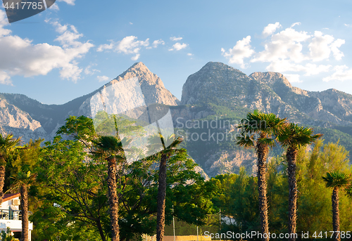 Image of Park and mountains in Kemer