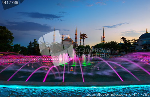 Image of Blue Mosque Illuminated
