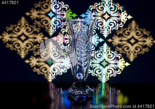 Image of clear glass vase