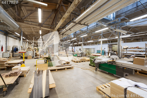 Image of woodworking factory workshop