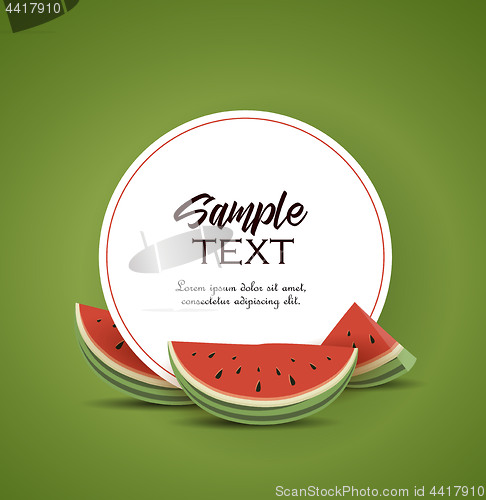 Image of Hello summer card with melon