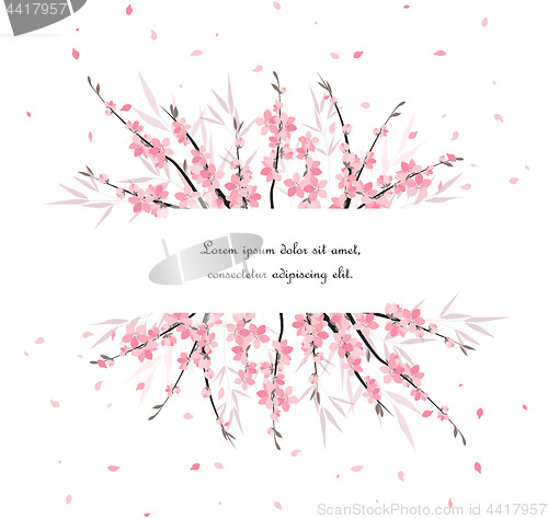 Image of Sakura branch decoration