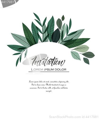 Image of Decoration branches with leaves