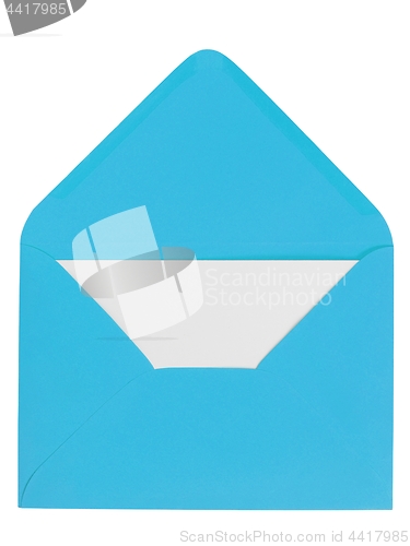 Image of Blue envelope with letter