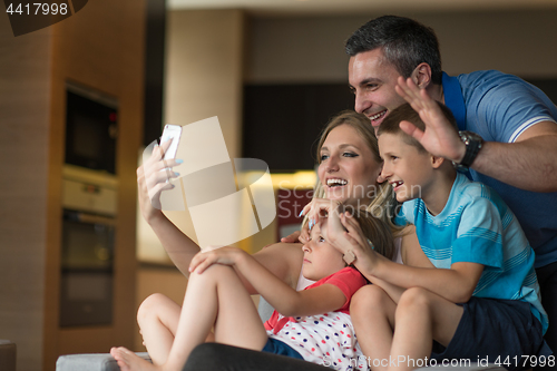 Image of Family having fun at home