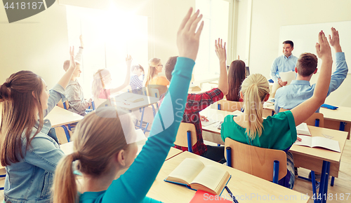 Image of group of high school students and teacher