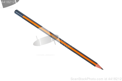 Image of Orange pencil on white