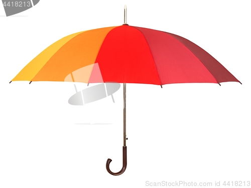 Image of Rainbow umbrella on white