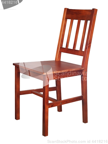 Image of Wooden chair on white