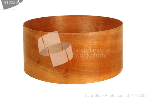 Image of Round wooden box