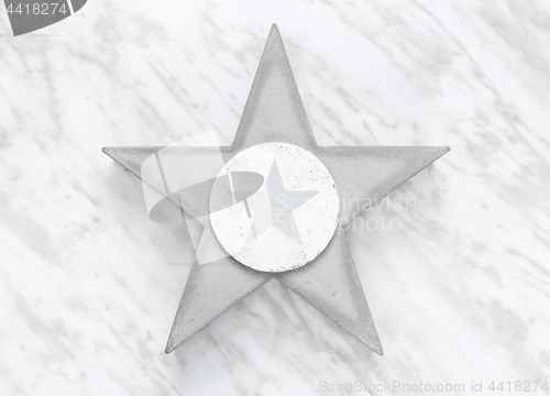 Image of Concrete stars on marble background