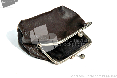 Image of Empty old-fashioned purse