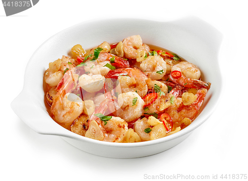 Image of spicy garlic prawns