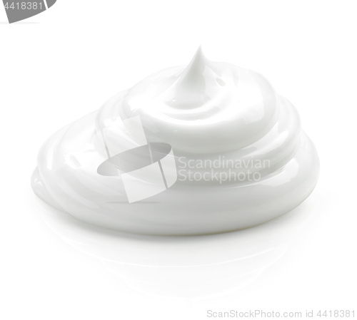 Image of cosmetic cream on white background