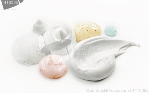 Image of various cosmetic creams