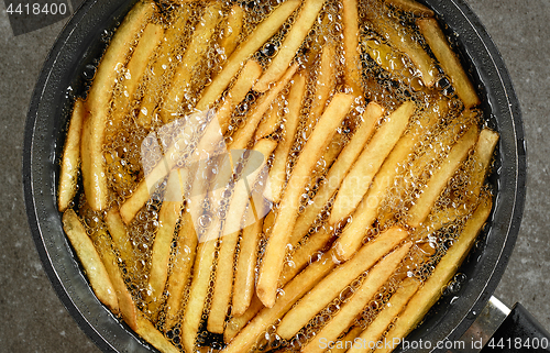 Image of frying french fries 