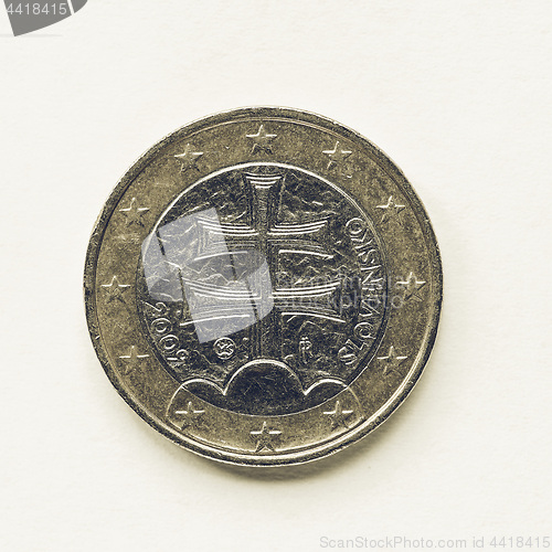 Image of Vintage Slovenian 1 Euro coin