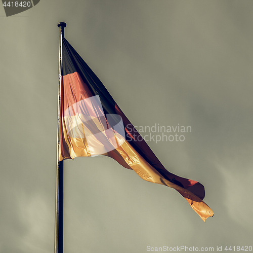 Image of Vintage looking German flag