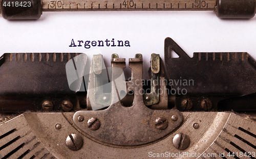 Image of Old typewriter - Argentina