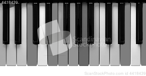 Image of Grey piano keys