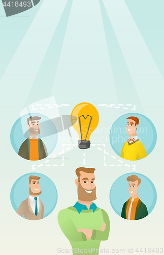 Image of Businessmen discussing business ideas.