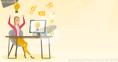 Image of Successful business idea vector illustration.