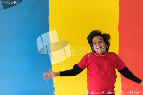 Image of Portrait of a happy young boy